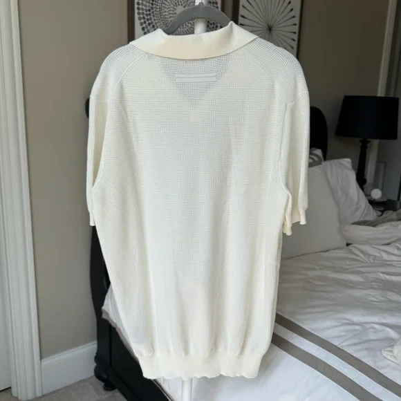 Zegna V-Neck Cotton Polo Shirt